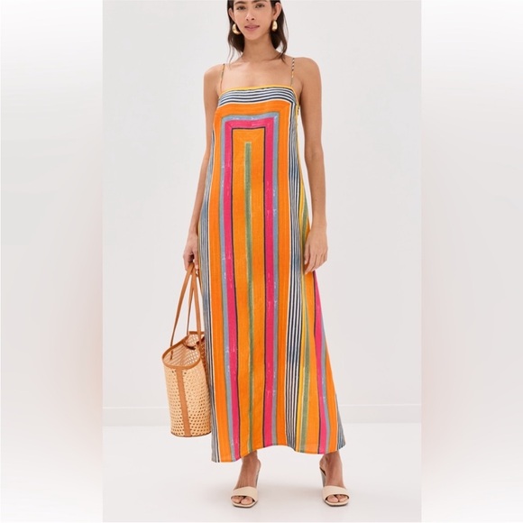 STAUD Laura striped linen sundress. Worn once and dry cleaned! - Picture 3 of 5